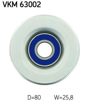 Galet enrouleur de courroie d'accessoire SKF ref. VKM 63002